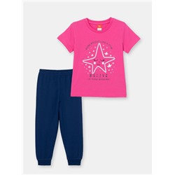 Пижама для девочки Cherubino CSKG 50059-46 Циклама