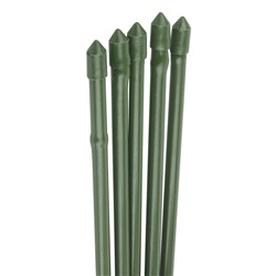 Колышек для подвязки растений, h = 60 см, d = 0,8 см, набор 5 шт., металл в пластике, «Бамбук»