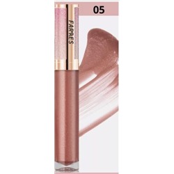 Farres Блеск для губ Glam Shine с ароматом капучино тон 05 розово-коричневый 7026