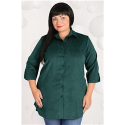 Рубашка женская темно-зеленая