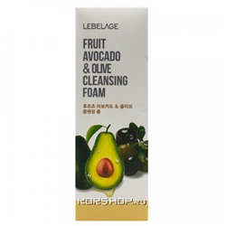 Пенка для умывания с авокадо Fruit Avocado & Olive Lebelage, Корея, 100 мл Акция