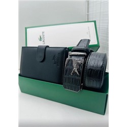 Подарочный набор для мужчины ремень, кошелек + коробка #21177531