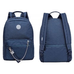 Рюкзак молодежный RXL-321-2/3 темно-синий 27х38х14 см GRIZZLY