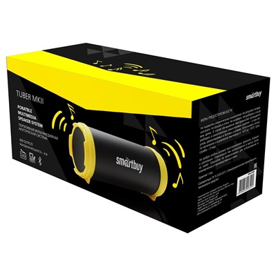 Портативная акустика Smart Buy SBS-4200 TUBER MKII (black/yellow)