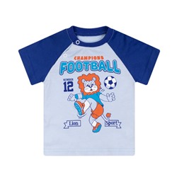 ФМ-1624 Фуфайка для мальчика (голубой футбол)