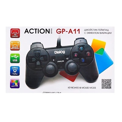Геймпад Dialog Action GP-A11 (black) (black)