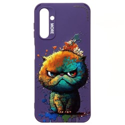 Чехол-накладка - SC335 для "Samsung Galaxy A14 4G"  (кот) (violet) (227117)