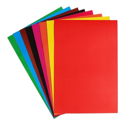 Набор для детского творчества А4, 8 листов картон цветной + 8 листов бумага цветная двухсторонняя, "Заяц и белочка"