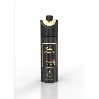 Дезодорант-спрей MILESTONE MONARCH PARIS RED TOBACCO VANILLA (Mancera Red Tobacco) UNISEX Perfumed Deodorant Парфюмированный для мужчин и женщин, 200 мл