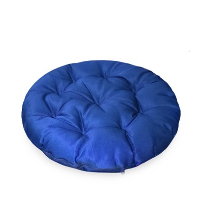 Подушка круглая на кресло непромокаемая D60 см, цвет василек, грета 20%, полиэстер 80%
