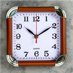 Часы настенные, серия: Классика, "Рейчел", дискретный ход, 19 х 19  см, циферблат 16.5 см