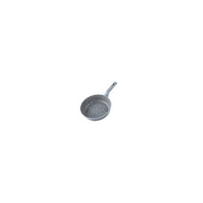 Сковорода 28см h-7,1см, а/п литая с индукционным дном (цвет: гранитно-каменный серый)