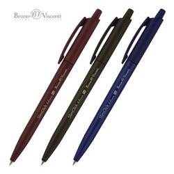 Ручка автоматическая шариковая 0.5 мм "SlimClick.ORIGINAL" синяя 20-0075 Bruno Visconti