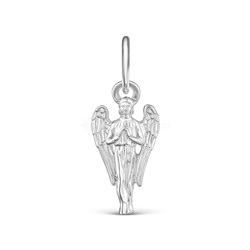 Подвеска из серебра родированная - Ангел-Хранитель