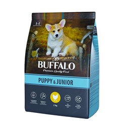 Mr.Buffalo PUPPY & JUNIOR Сухой корм для щенков и юниоров курица 2кг 8786 АГ