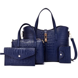 Набор сумок из 4 предметов, арт А84, цвет: синий