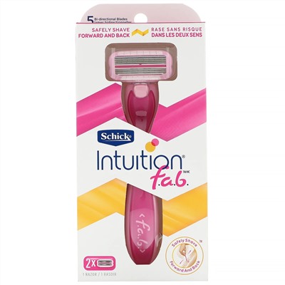 Schick, Intuition F.A.B., 1 бритва, 2 кассеты