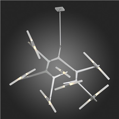 SL947.102.14 Люстра потолочная ST-Luce Серебристый/Белый G9 14*3W