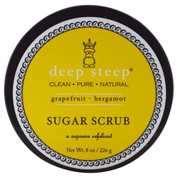 Deep Steep, Сахарный скраб, грейпфрут и бергамот, 8 унций (226 г)