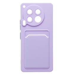 Чехол-накладка - SC337 с картхолдером для "Tecno Camon 30 5G" (light violet) (231100)