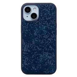 Чехол-накладка - PC071 POSH SHINE для "Apple iPhone 15" россыпь кристаллов (ice blue) (231607)