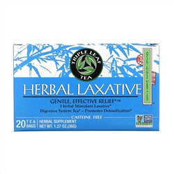 Triple Leaf Tea, Травяное слабительное, 20 чайных пакетиков по 36 г (1,27 унции)