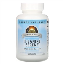 Source Naturals, Serene Science, Theanine Serene, 60 Tablets