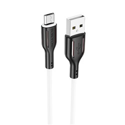Кабель USB - micro USB Borofone BX63  100см 2,4A  (black/white)