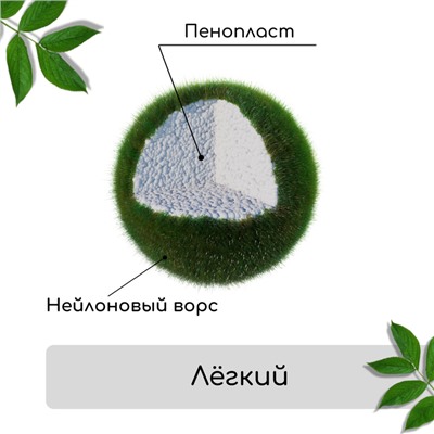 Мох искусственный «Камни», набор 4 шт., Greengo