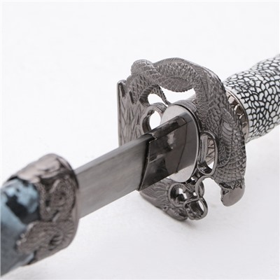 Сувенирное оружие «Катана Рику» 107см, рукоять под змеиную кожу