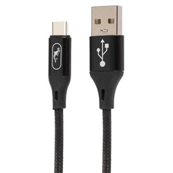 Кабель USB - Type-C SKYDOLPHIN S55T  100см 2,4A  (black)