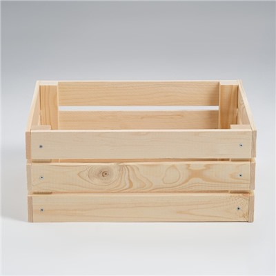 Ящик деревянный для стеллажей 25х35х15 см