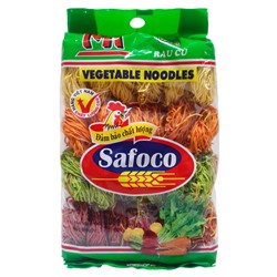 Тонкая цветная пшеничная лапша с овощами Safoco, Вьетнам, 500 г. Акция