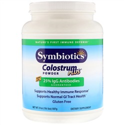 Symbiotics, Colostrum Plus, молозиво в порошке, 597 г (1,3 фунта)