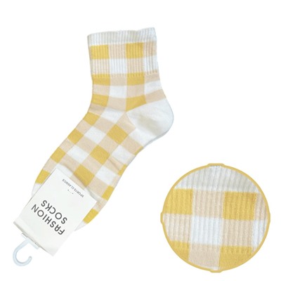 Хлопковые носки FASHION SOCKS (жёлтые)