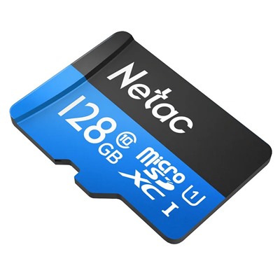 Карта флэш-памяти MicroSD 128 Гб Netac P500  Standard  UHS-I (90 Mb/s) + SD адаптер (Class 10)