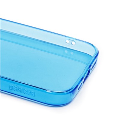Чехол-накладка - SC344 для "Apple iPhone 13 Pro" (transparent/blue) (232040)