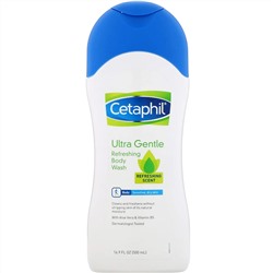 Cetaphil, Ultra Gentle, освежающий гель для душа, свежий аромат, 500 мл