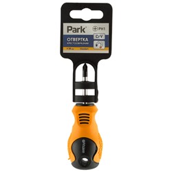 Отвертка Park Standart PH1х3,8см, двухкомпонентная рукоятка, крестовая (Минимальная отгрузка 12 шт)