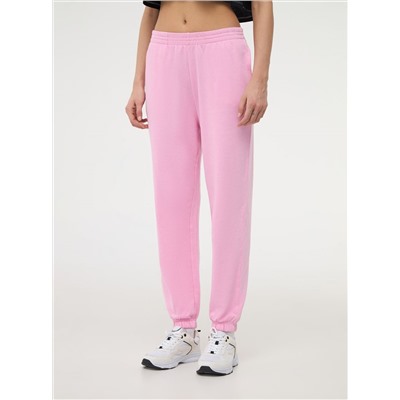 Однотонные спортивные брюки Бабл-гам розовый