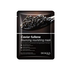 Питательная тканевая маска с экстрактом черной икры BIOAQUA Caviar fullene Bouncing nourishing mask