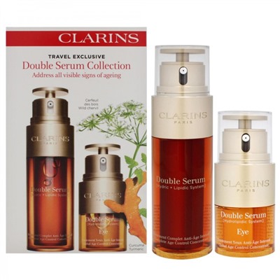 Набор по уходу за кожей лица Clarins Double Serum Collection