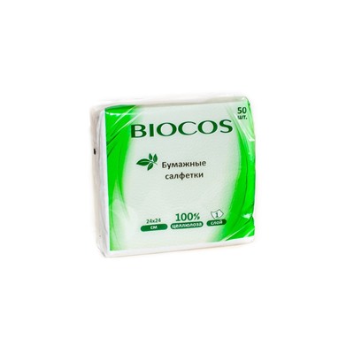 Biocos Бумажные салфетки 50шт белые