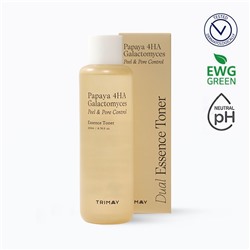 Trimay Кислотный пилинг тонер-эссенция с папайей и галактомисисом Papaya 4HA Galactomyces Peel & Pore Control Toner