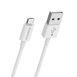 Кабель USB - micro USB Borofone BX22  100см 2,4A  (white)