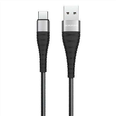 Кабель USB - Type-C Borofone BX32 Munificent (повр. уп)  100см 3A  (black)
