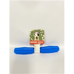 408203 Зооник Игрушка "Палка литая с шипами" малая 21 см (пластикат), синяя
