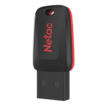 Флэш накопитель USB 128 Гб Netac U197 mini (black/red)