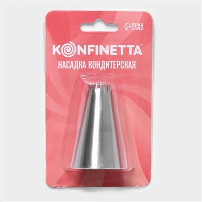 Насадка кондитерская KONFINETTA «Французская звезда», d=3 см, выход d=1 см, нержавеющая сталь