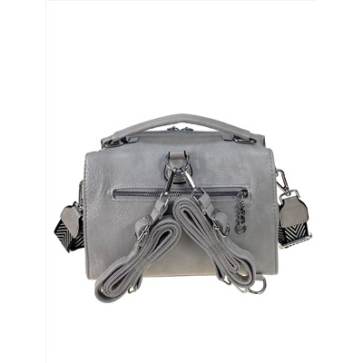 Женская сумка-рюкзак из искусственной кожи, цвет серый